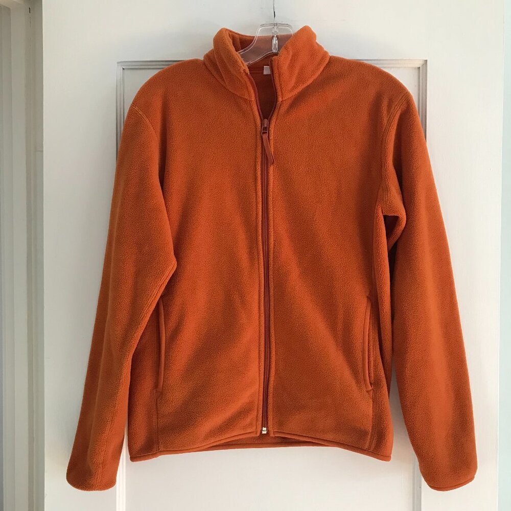Uniqlo | Orange Zip-Up Fleece Jacket - Sz XS